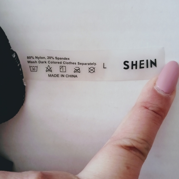 SHEIN One Shoulder Ruched Ruffle Tankini Swim Top. - Picture 8 of 8